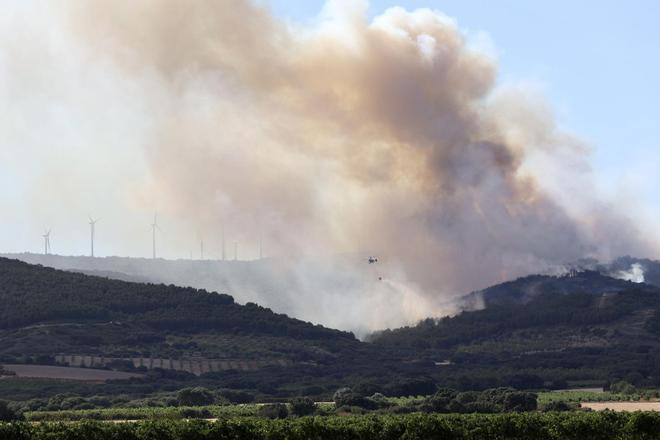 Declaran el nivel 2 en el incendio de La Rioja