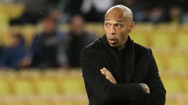 Thierry Henry, en su etapa como entrenador del Mónaco. Thierry Henry, en su etapa como entrenador del Mónaco.