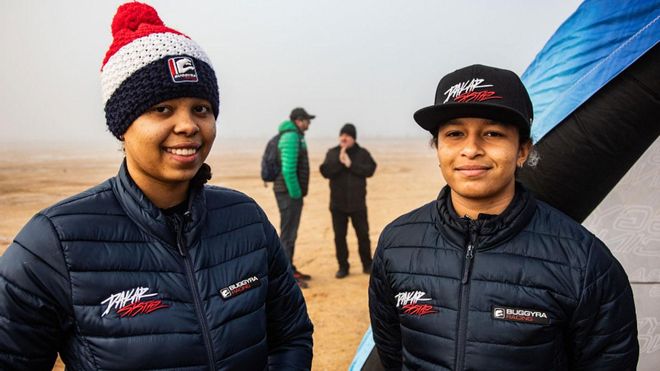 Las gemelas Koloc, en el Dakar Las gemelas Koloc, en el Dakar