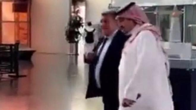 Laporta se ve con el presidente del Federación de Arabia Saudí