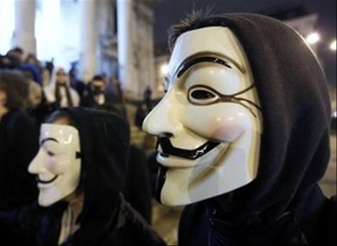Anonymous hackea las páginas web del gobierno de Rusia