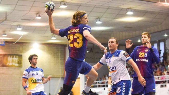 Jure Dolenec marcó cuatro goles en la victoria azulgrana Jure Dolenec marcó cuatro goles en la victoria azulgrana