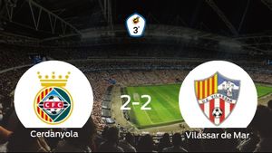 El Cerdanyola y la UE Vilassar de Mar terminan su encuentro liguero con un empate (2-2) El Cerdanyola y la UE Vilassar de Mar terminan su encuentro liguero con un empate (2-2)
