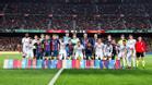 Barça y Madrid posaron juntos antes del clásico en el Camp Nou