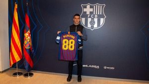 Presentación de Marcenio como jugador del Barça Lassa de fútbol sala Presentación de Marcenio como jugador del Barça Lassa de fútbol sala