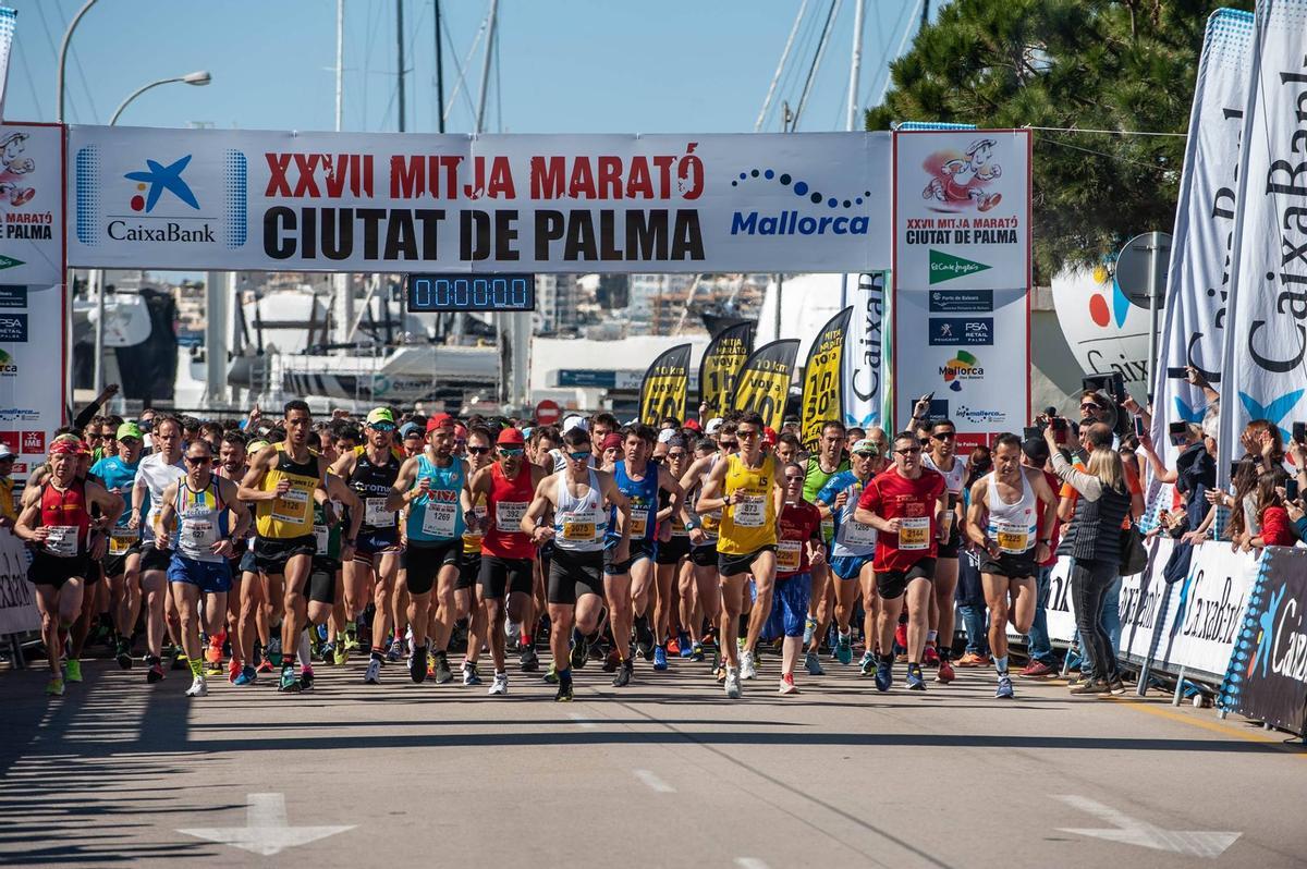 Palma se prepara para la CaixaBank Mitja Marató