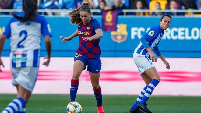 Partido entre el Barcelona y el Sporting de Huelva Partido entre el Barcelona y el Sporting de Huelva