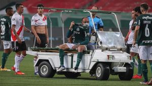 Gustavo Gómez se retiró lesionado en el Palmeiras - River Plate Gustavo Gómez se retiró lesionado en el Palmeiras - River Plate