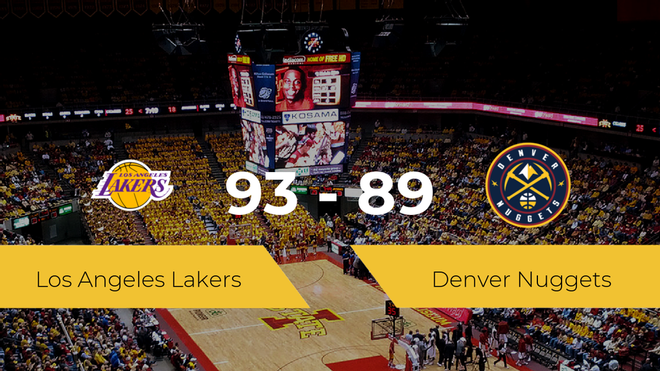 Los Angeles Lakers consigue la victoria frente a Denver Nuggets por 93-89 Los Angeles Lakers consigue la victoria frente a Denver Nuggets por 93-89
