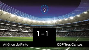 El Atlético de Pinto no pudo conseguir la victoria ante el Tres Cantos (1-1) El Atlético de Pinto no pudo conseguir la victoria ante el Tres Cantos (1-1)