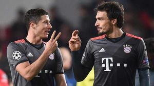 Hummels y Lewandowski, jugadores del Bayern de Múnich Hummels y Lewandowski, jugadores del Bayern de Múnich