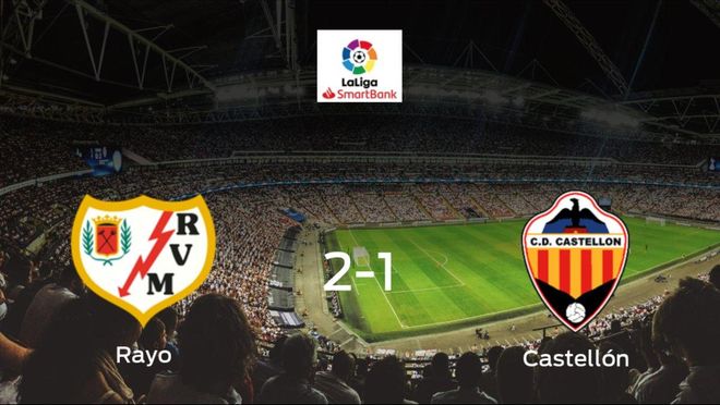 El Rayo Vallecano vence 2-1 al Castellón y se lleva los tres puntos El Rayo Vallecano vence 2-1 al Castellón y se lleva los tres puntos