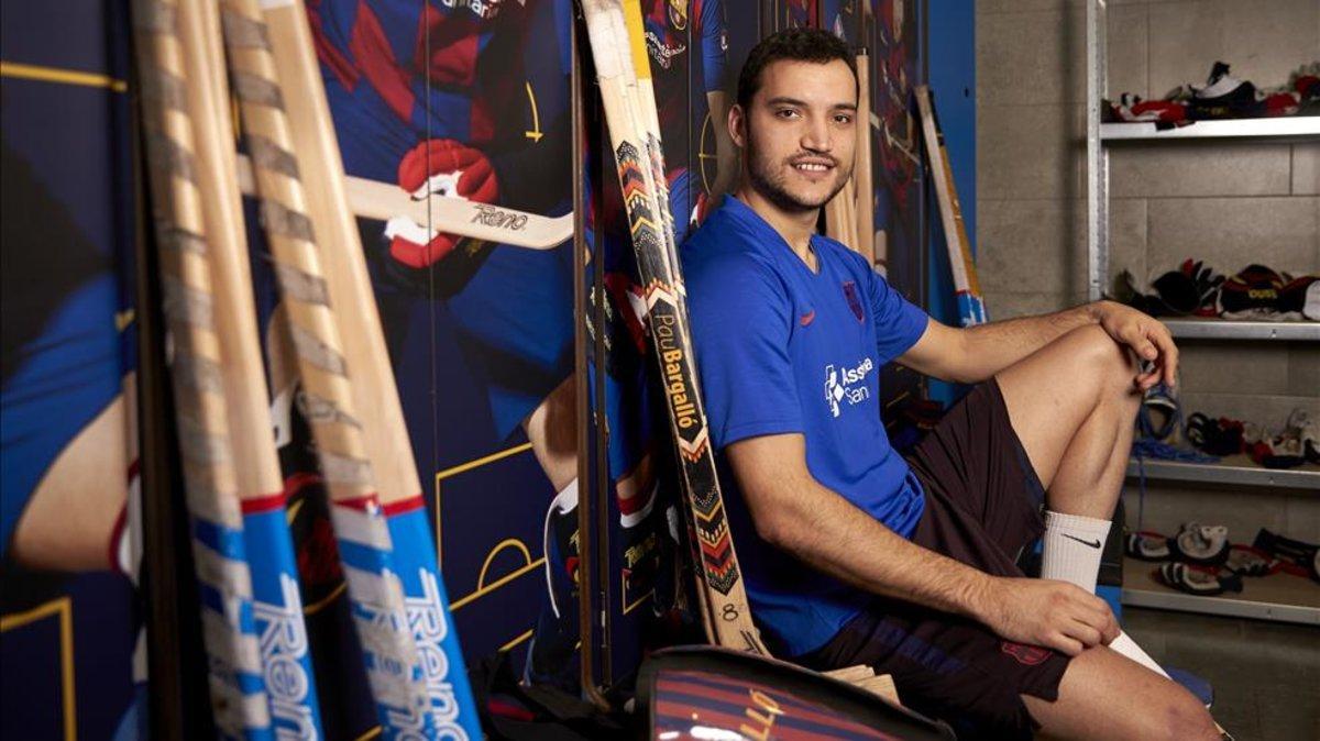 Pau Bargalló, en los vestuarios del Palau Blaugrana Pau Bargalló, en los vestuarios del Palau Blaugrana