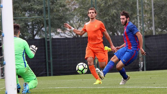 Abel, en un partido con el Juvenil A esta temporada Abel, en un partido con el Juvenil A esta temporada