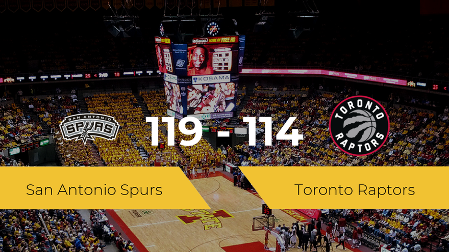 San Antonio Spurs take victory against Toronto Raptors 119-114