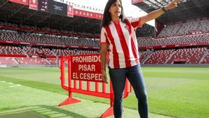 Eva Sánchez-Céspedes en El Molinón