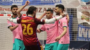 El Barça celebra el 0-2 que marcó Marcenio El Barça celebra el 0-2 que marcó Marcenio