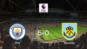 El Manchester City muestra su poderío tras golear al Burnley (5-0) El Manchester City muestra su poderío tras golear al Burnley (5-0)