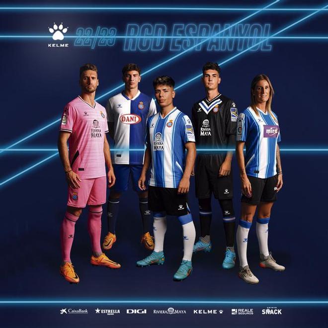 Las camisetas del Espanyol para la temporada 2022/23