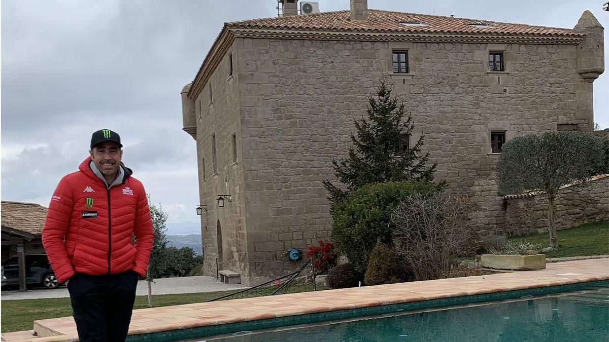Nani Roma, en casa, a su regreso del Dakar Nani Roma, en casa, a su regreso del Dakar
