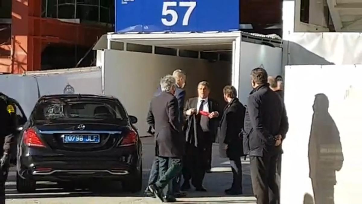 Laporta llega al Bernabéu para despedir a Gento