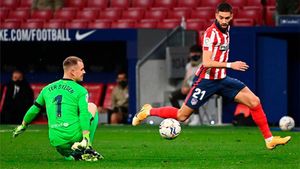 Carrasco supera a Ter Stegen en el pasado Atleti-Barça Carrasco supera a Ter Stegen en el pasado Atleti-Barça