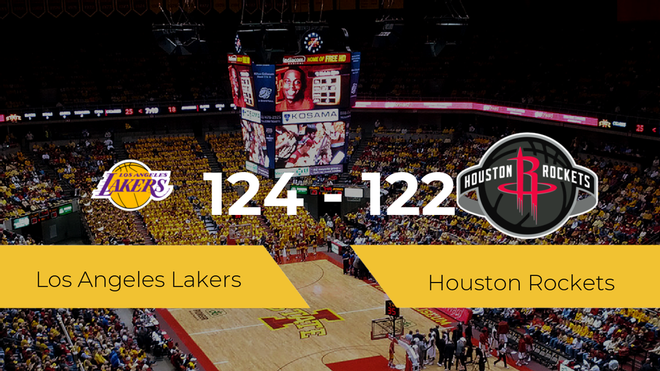 Victoria de Los Angeles Lakers ante Houston Rockets por 124-122 Victoria de Los Angeles Lakers ante Houston Rockets por 124-122