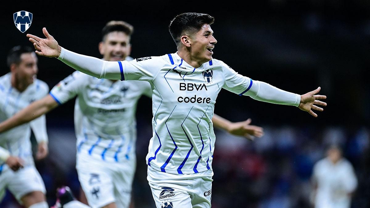Los jugadores de Monterrey celebran su gol. Los jugadores de Monterrey celebran su gol.