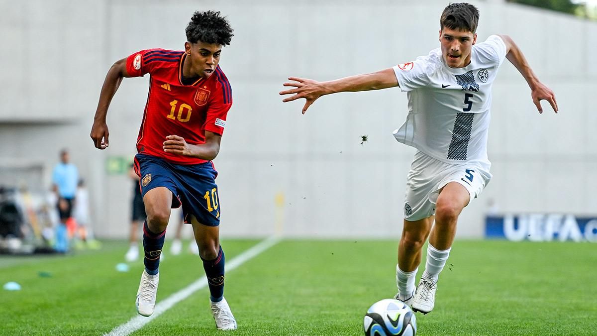 ¡Lamine Yamal se estrena en el Europeo!