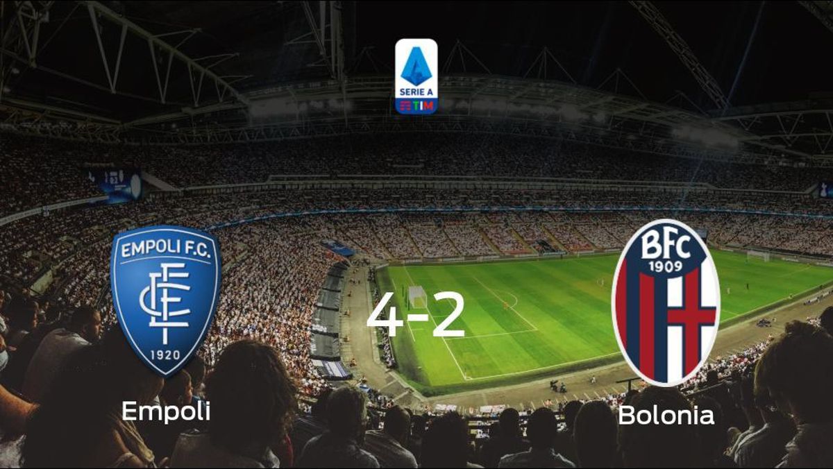El Empoli suma tres puntos después de vencer 4-2 al Bolonia El Empoli suma tres puntos después de vencer 4-2 al Bolonia