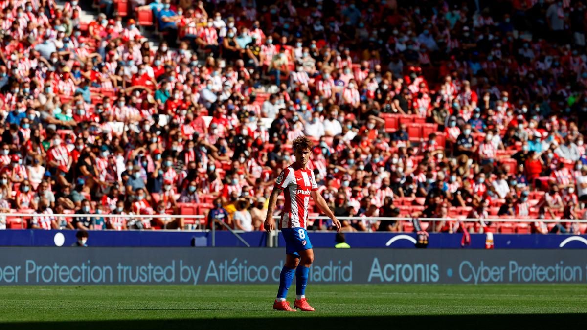 Griezmann, durante el encuentro ante el Getafe Griezmann, durante el encuentro ante el Getafe