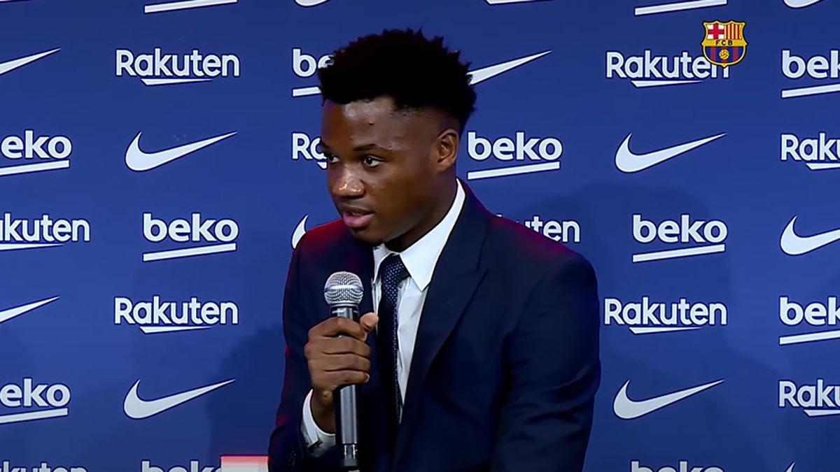 Ansu Fati: Tuve ofertas, pero siempre mi sueño ha sido triunfar en el Barça
