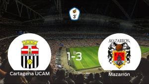 El Mazarrón FC se lleva los tres puntos frente al Cartagena F.C. UCAM (1-3) El Mazarrón FC se lleva los tres puntos frente al Cartagena F.C. UCAM (1-3)