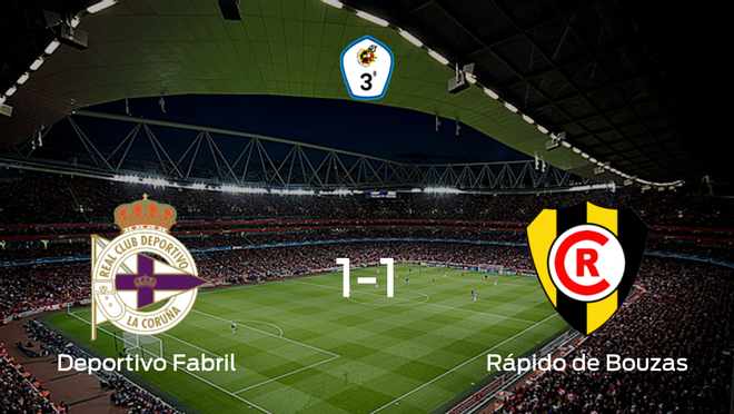 El Deportivo Fabril y el Rápido de Bouzas se reparten los puntos y empatan 1-1 El Deportivo Fabril y el Rápido de Bouzas se reparten los puntos y empatan 1-1