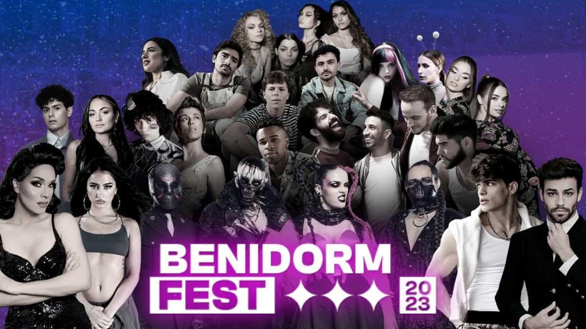 Los participantes del Benidorm Fest 2023.