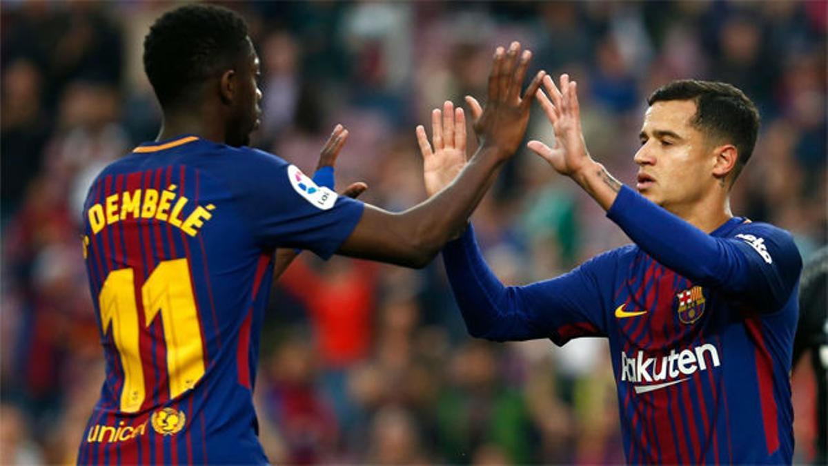 LALIGA | FC Barcelona - Villarreal (5-1): Combinación Coutinho-Dembélé