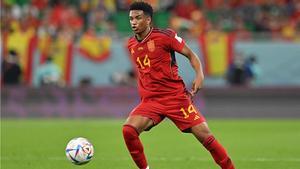 Balde debutó con España en el Mundial de Qatar