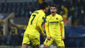 Gerard Moreno y Manu Trigueros celebran un gol con el Villarreal. Gerard Moreno y Manu Trigueros celebran un gol con el Villarreal.