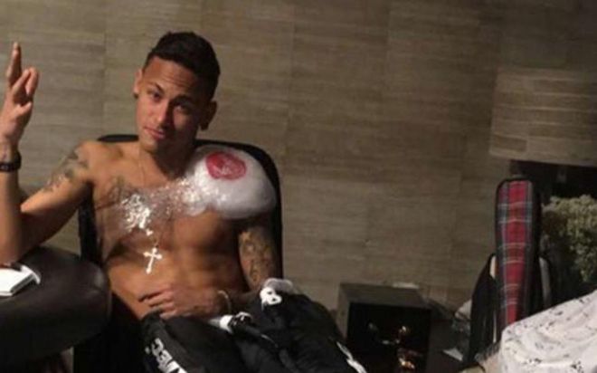 Neymar, después del partido ante el Sevilla Neymar, después del partido ante el Sevilla