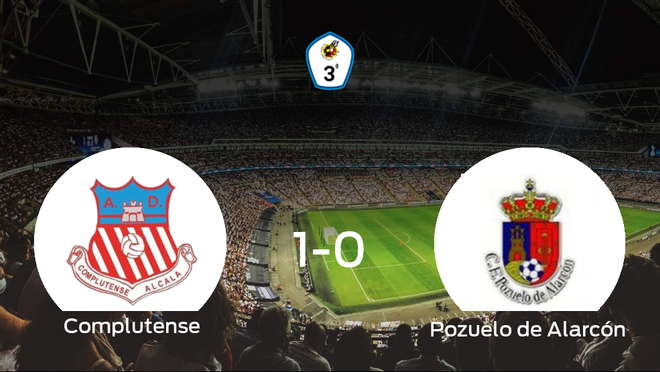 Tres puntos para el equipo local: Complutense Alcalá 1-0 Pozuelo de Alarcón Tres puntos para el equipo local: Complutense Alcalá 1-0 Pozuelo de Alarcón