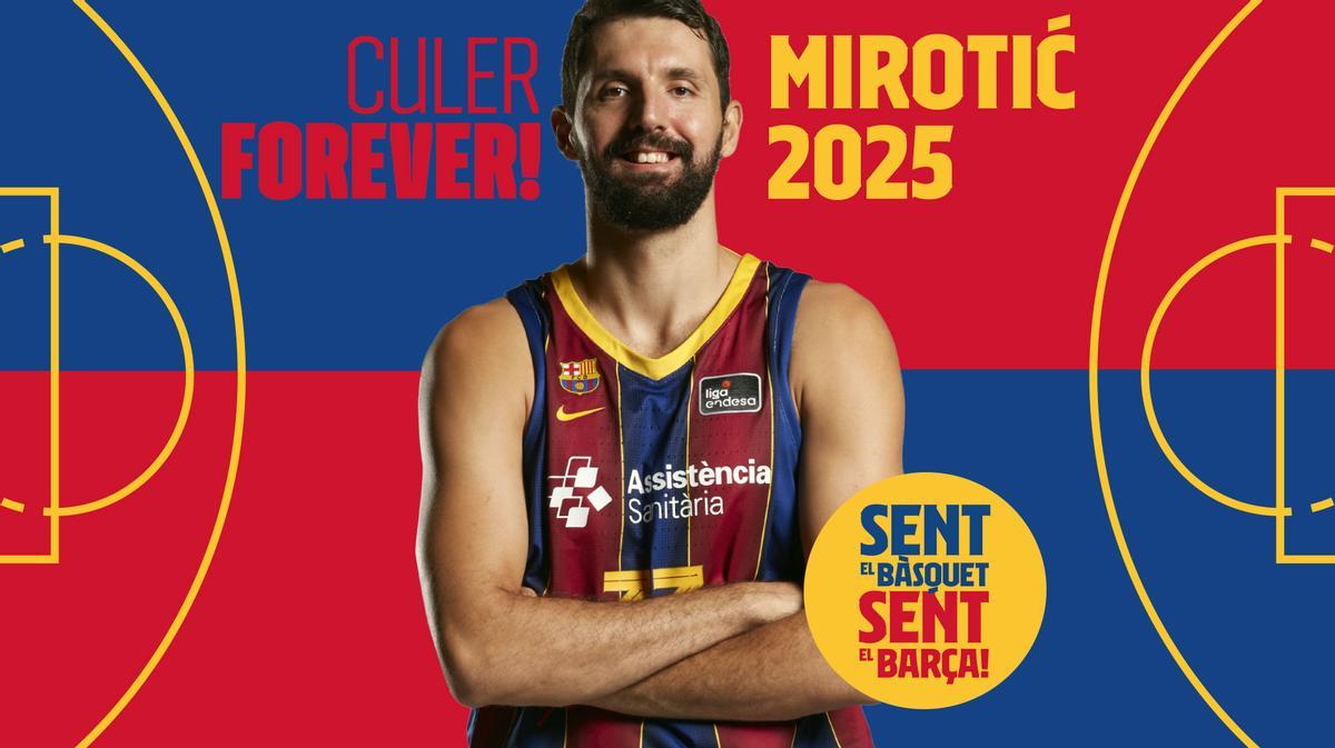Mirotic amplía su vínculo con el Barça hasta 2025