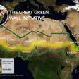Mapa de la Gran Muralla Verde que se construye en África