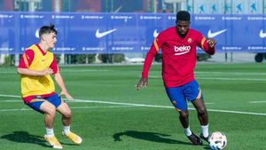 Umtiti participó en el partido del Barcelona B Umtiti participó en el partido del Barcelona B