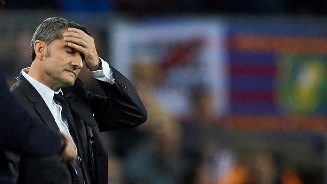 Valverde mostró su preocupación en el partido ante el Slavia Valverde mostró su preocupación en el partido ante el Slavia