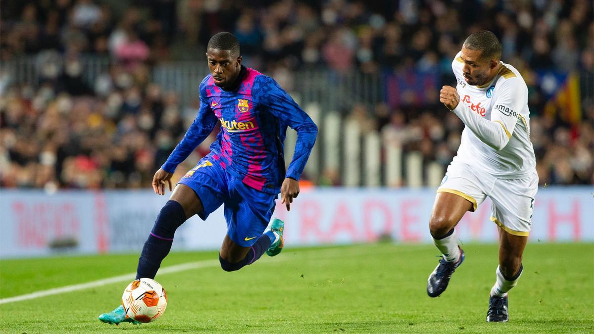 FC Barcelona - Nápoles | La pitada a Dembélé cuando entró al campo