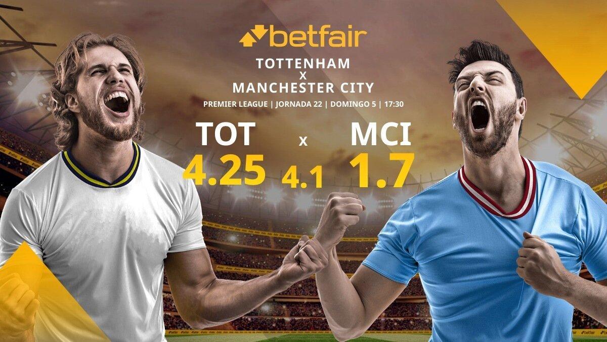 Tottenham Hotspur vs. Manchester City: alineaciones, horario, TV, estadísticas y pronósticos
