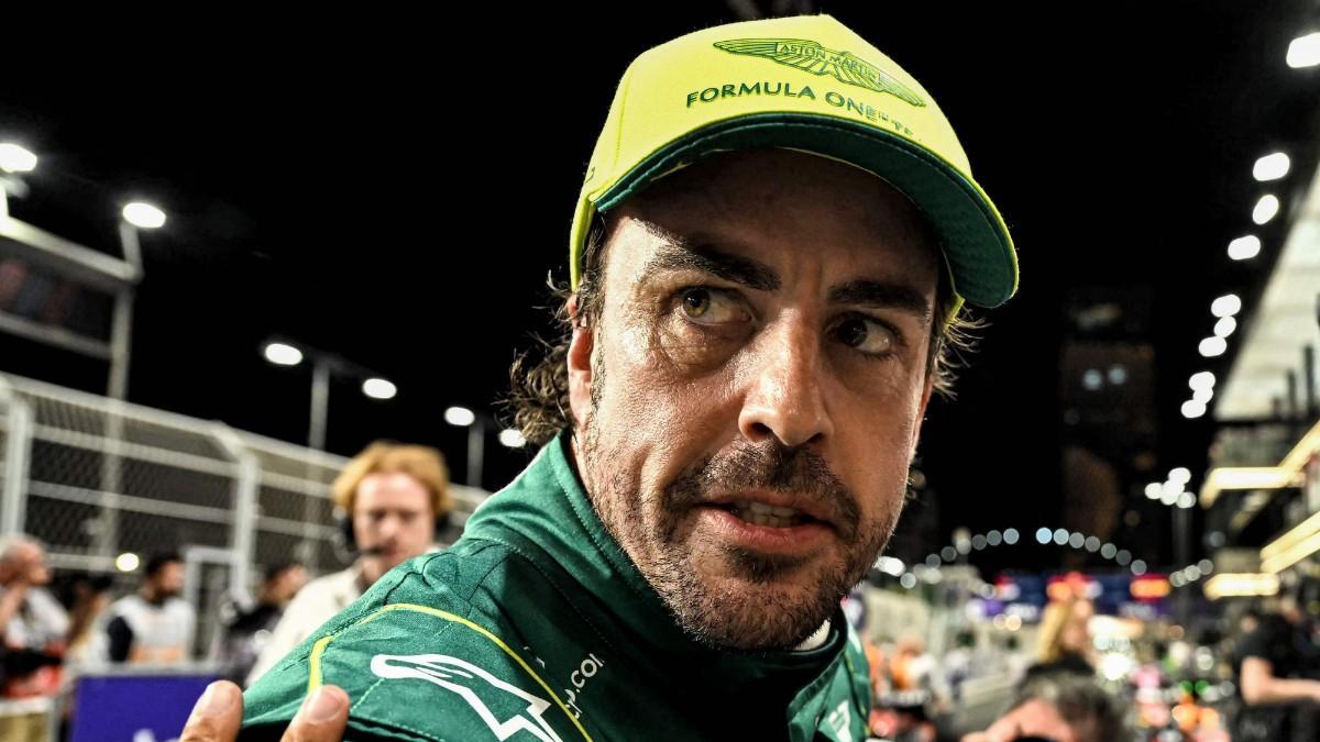 Fernando Alonso, durante el GP de Arabia Saudí