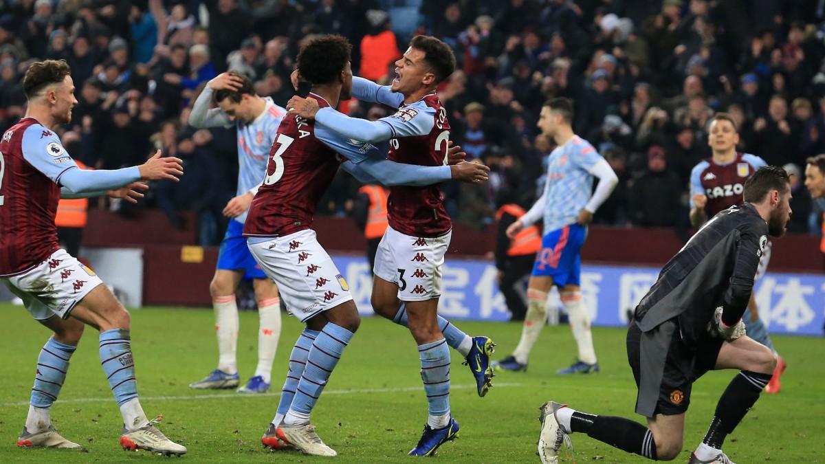 Coutinho lideró la remontada del Aston Villa en su debut