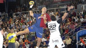 Demetrio Lozano y Karabatic jugaron en el Barça y en el Kiel Demetrio Lozano y Karabatic jugaron en el Barça y en el Kiel