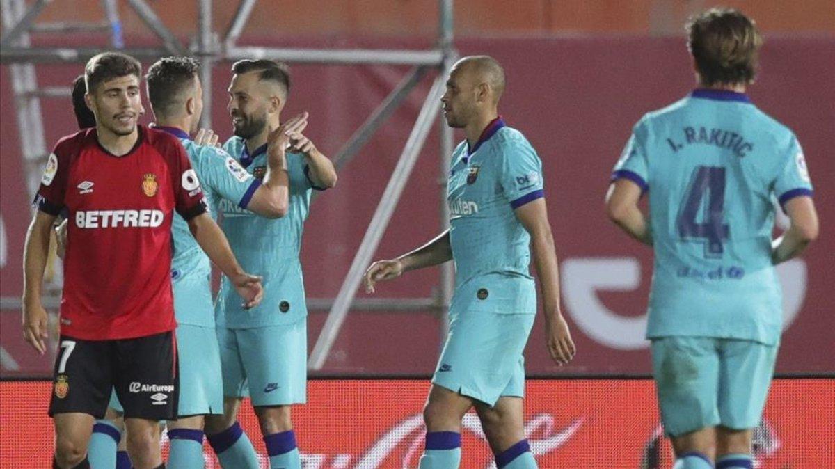 Jordi Alba valoró la victoria del FC Barcelona en Mallorca
